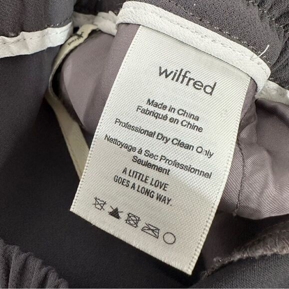 Aritzia Wilfred Buffon Crepe Jogger In Earl Grey Sz XS - Picture 8 of 11